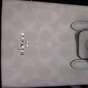 Coach Cream Signature Tote Bag